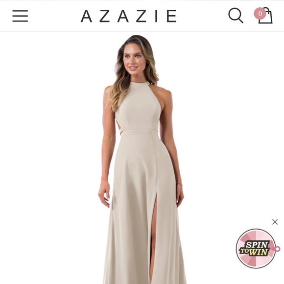 Dresses & Skirts - Azazie taupe bridesmaid dress